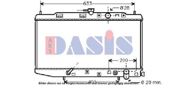 AKS DASIS radiatorius, variklio aušinimas 100331N